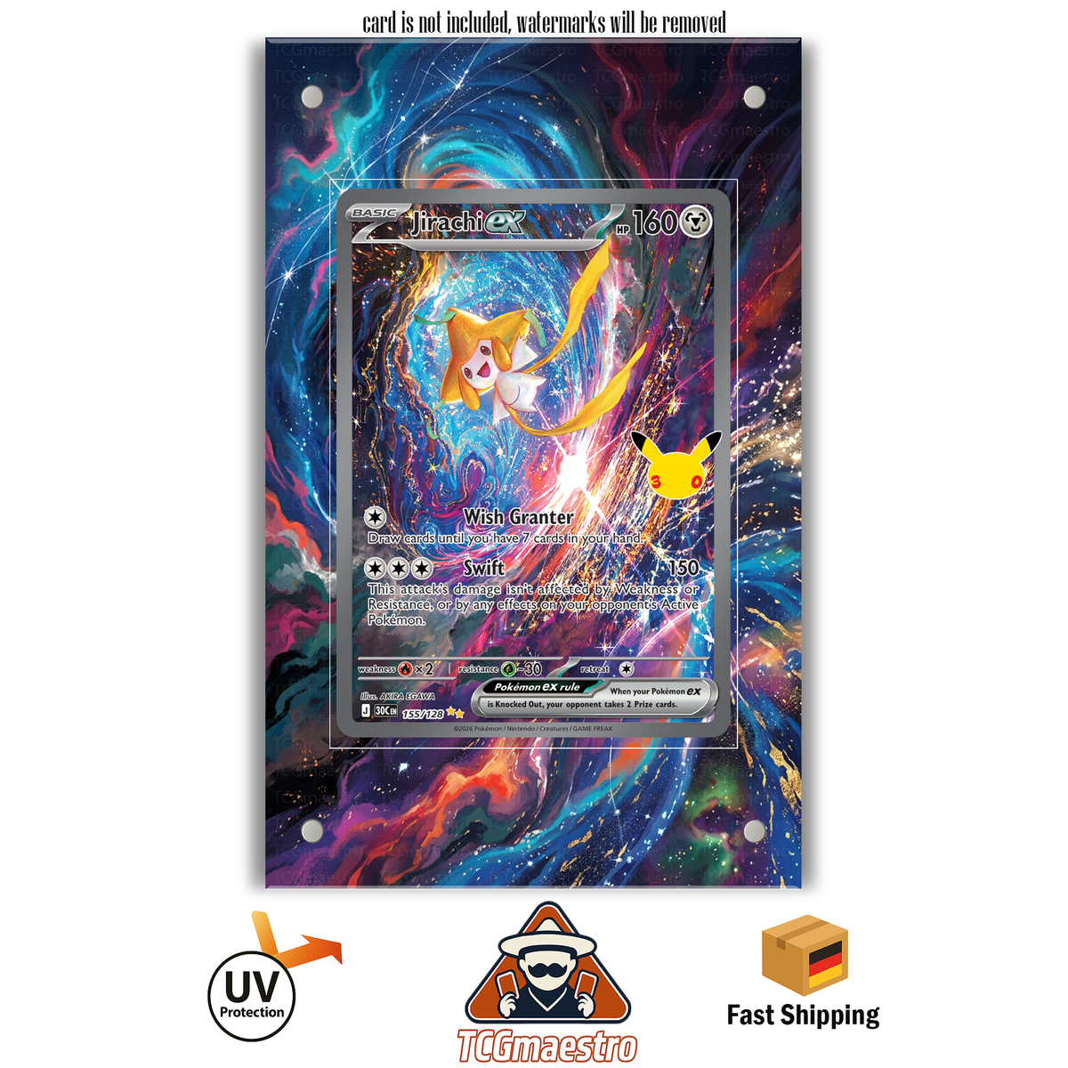 Jirachi 30th 155 Pokémon Extended Artwork Rahmen