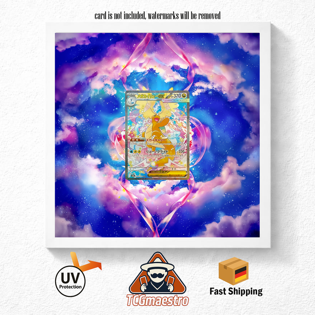 Bilderrahmen Pokémon Dragoran Dragonite ASC 290 Display Frame Extended Art