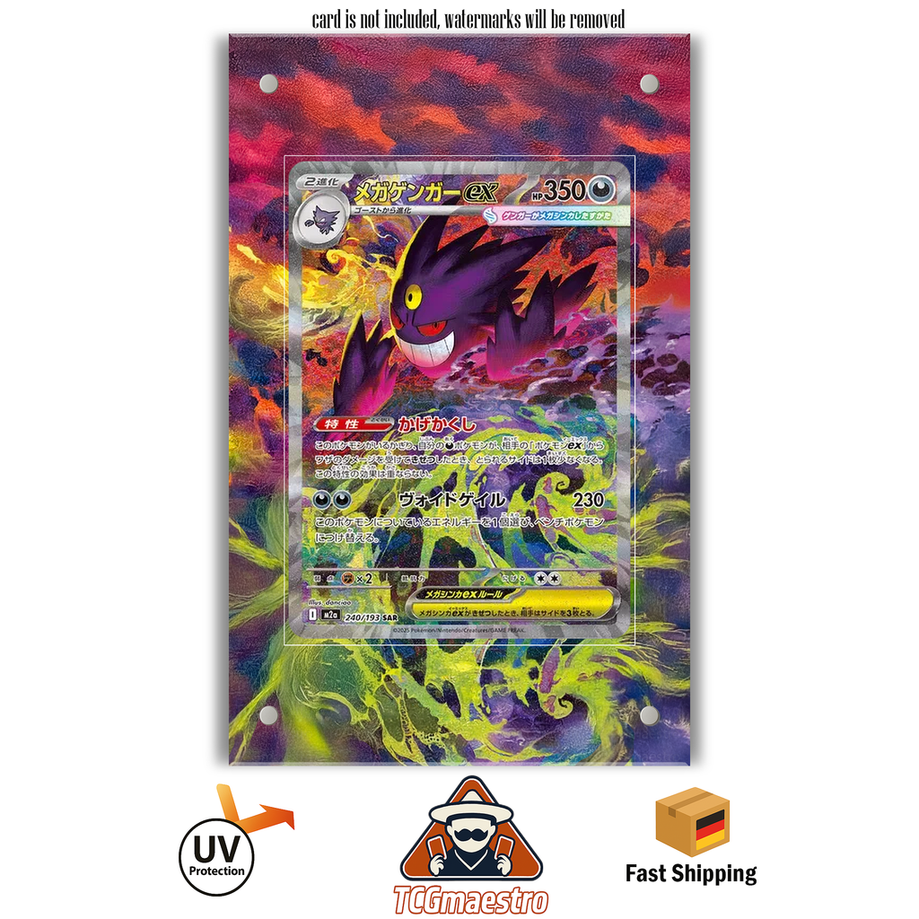 Mega Gengar ASC Pokémon Extended Artwork Rahmen