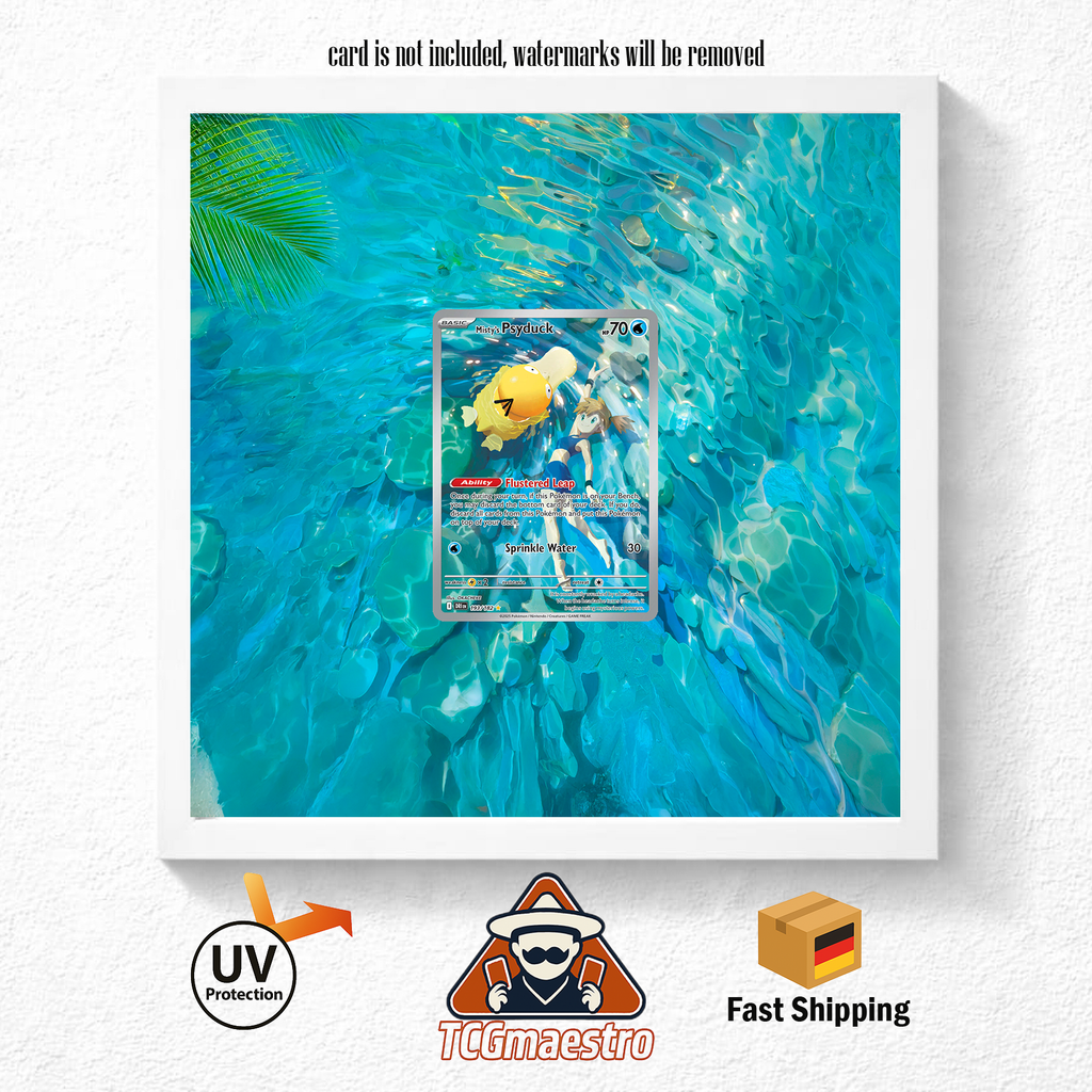 Bilderrahmen Pokémon Enton Psyduck DRI 193 Display Frame Extended Artwork
