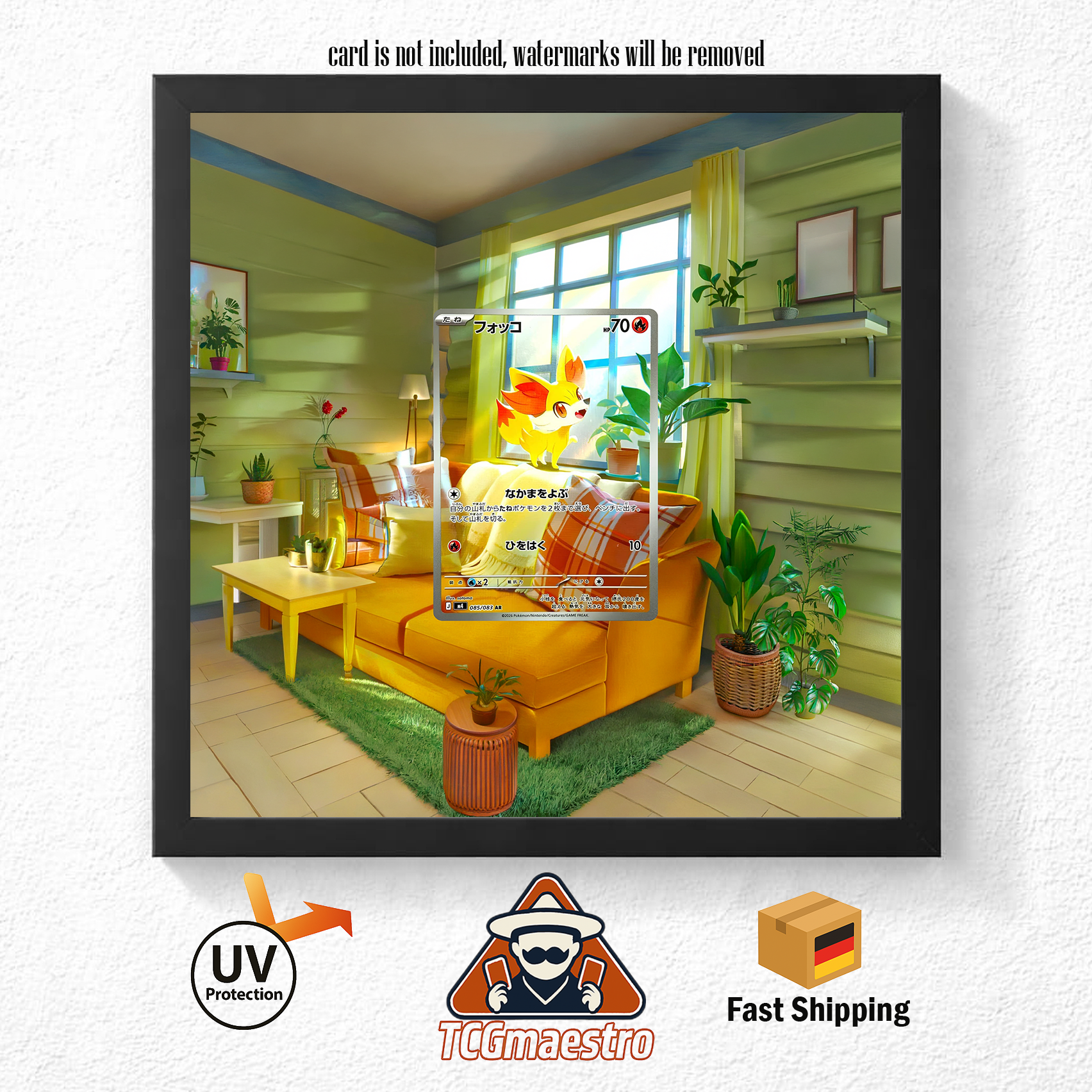 Bilderrahmen Pokémon CRI Fynx Fennekin Display Art Frame