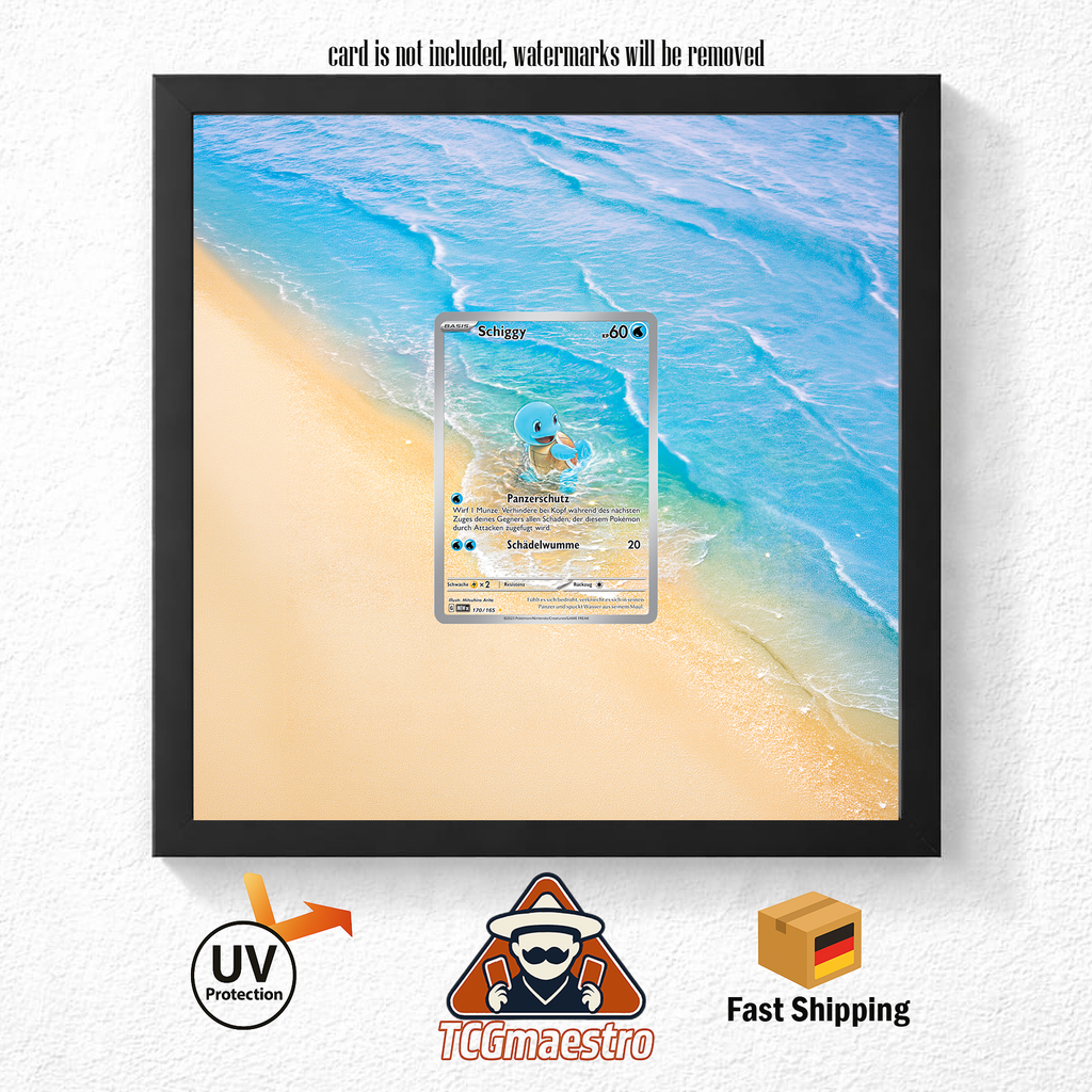 Bilderrahmen Pokémon Schiggy Squirtle 151 Display Art Frame